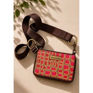 Carole Tremblay Mini Crossbody Bag Geometric Fabric Designer‎ Festival Y2K Purse